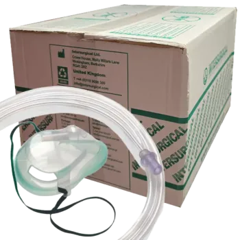 40 x Sauerstoff-Maske INTERSURGICAL für Kinder mit 1,8 m Schlauch