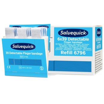 6 Sofortpflaster REF 6796 Fingerverband detektierbar CEDERROTH für Pflasterspender Salvequick CAP
