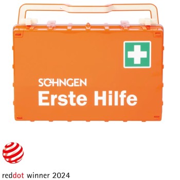 Erste Hilfe Koffer DYNAMIC-GLOW L SÖHNGEN orange Ind Norm Plus DIN 13169