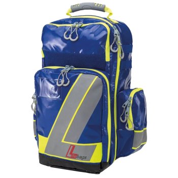 Preview: Sanitätsrucksack Lifebag L blau SÖHNGEN Notfallrucksack mit 5 Innentaschen
