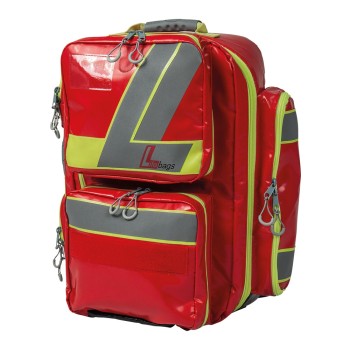 Preview: Notfallrucksack Lifebag XL rot SÖHNGEN Sanitätsrucksack mit 5 Innentaschen