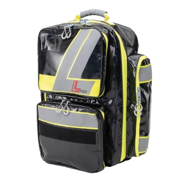 Preview: Notfallrucksack Lifebag XL schwarz SÖHNGEN Sanitätsrucksack mit 5 Innentaschen