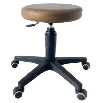 Rollhocker ultraSWIVEL mittelbraun Ultramedic farblich passend zu den Untersuchungsliegen