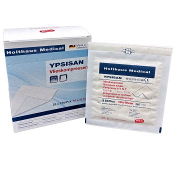 YPSISAN Wundkompresse HOLTHAUS 10 x 10 cm 25 x 2 Stück