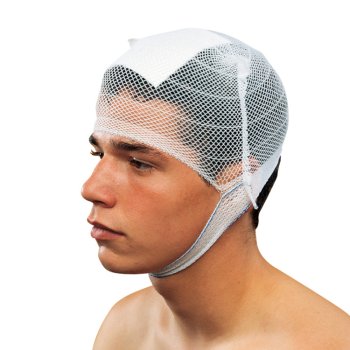 YPSINETZ Kopfbandage HOLTHAUS zur einfachen Fixierung von Wundauflagen am Kopf