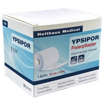 YPSIPOR Fixierpflaster HOLTHAUS 10 cm x 10 m luftdurchlässiges Klebevlies