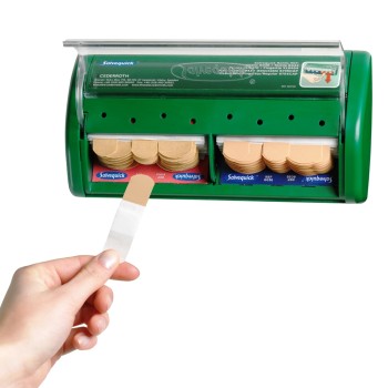 Preview: Pflasterspender Salvequick CEDERROTH leer mit Spezialschlüssel