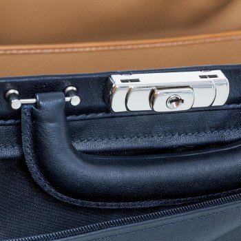 Preview: Arzttasche PRIMUS braun DÜRASOL Wasserbüffelleder inkl. 1 Ampullenspender