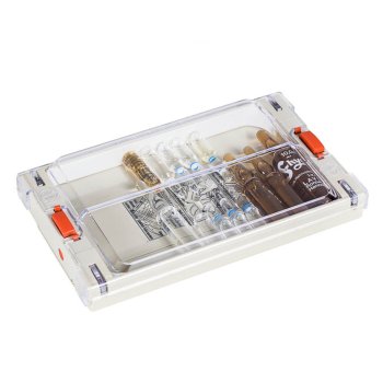 Preview: Arzttasche RUSTICANA CROSS grün DÜRASOL Großformat mit 2 Vortaschen inkl. 1 Ampullenspender