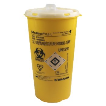 Abwurfbehälter Medibox B BRAUN 800 ml 0,8 Liter