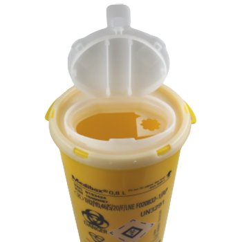 Preview: Abwurfbehälter Medibox B BRAUN 800 ml 0,8 Liter