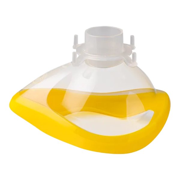 Einmal-Anästesiemaske Gr. 3 Farbcode gelb SÖHNGEN Beatmungsmaske für Beatmungsbeutel