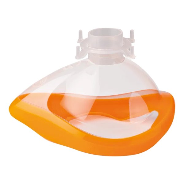 Einmal-Anästesiemaske Gr. 5 Farbcode orange SÖHNGEN Beatmungsmaske für Beatmungsbeutel