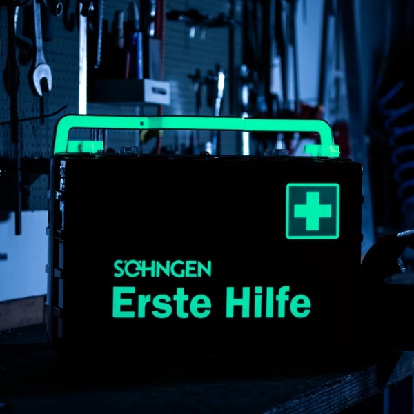 Erste Hilfe Koffer DYNAMIC-GLOW L SÖHNGEN orange Ind Norm Plus DIN 13169