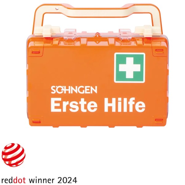 Erste Hilfe Koffer DYNAMIC-GLOW S SÖHNGEN orange Norm DIN 13157