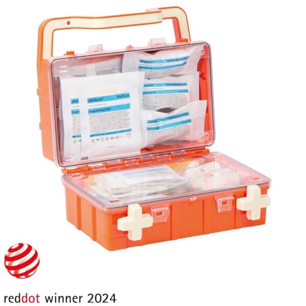 Erste Hilfe Koffer DYNAMIC-GLOW S SÖHNGEN orange Norm DIN 13157