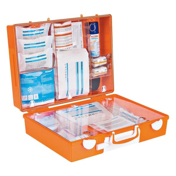 Erste Hilfe Koffer Advocat Hotel & Gastronomie SÖHNGEN mit Pflasterspender Verbandkasten MT-CD orange