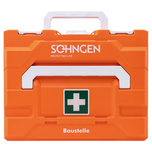 Erste Hilfe Koffer metaBOX 145M SÖHNGEN Erste Hilfe Baustelle orange