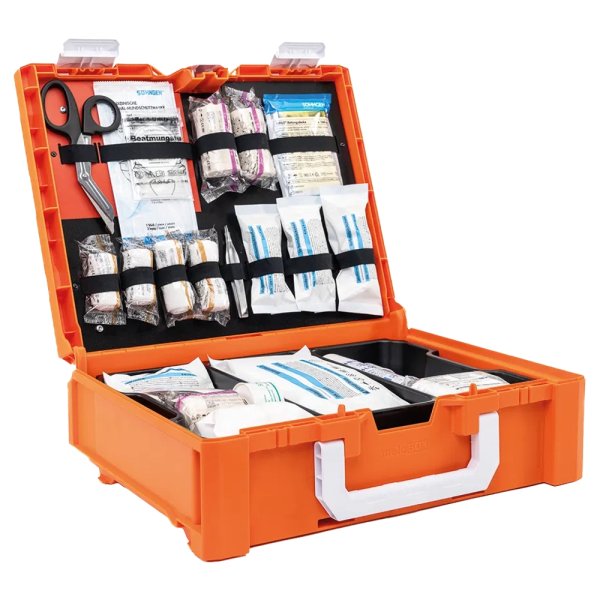 Erste Hilfe Koffer metaBOX 145M SÖHNGEN Erste Hilfe Baustelle orange