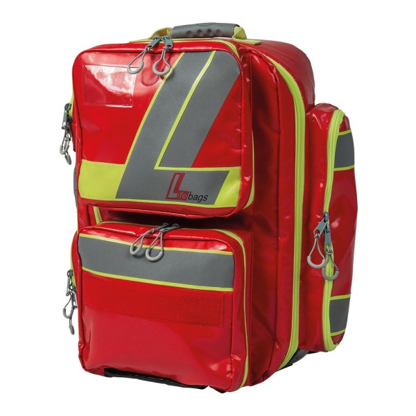Notfallrucksack Lifebag XL rot SÖHNGEN Sanitätsrucksack mit 5 Innentaschen