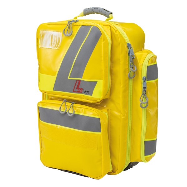 Notfallrucksack Lifebag XL gelb SÖHNGEN Sanitätsrucksack mit 5 Innentaschen