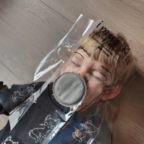 Einmal-Notfallbeatmungshilfe Kids Beatmungstuch für Kinder mit FP3 Filter